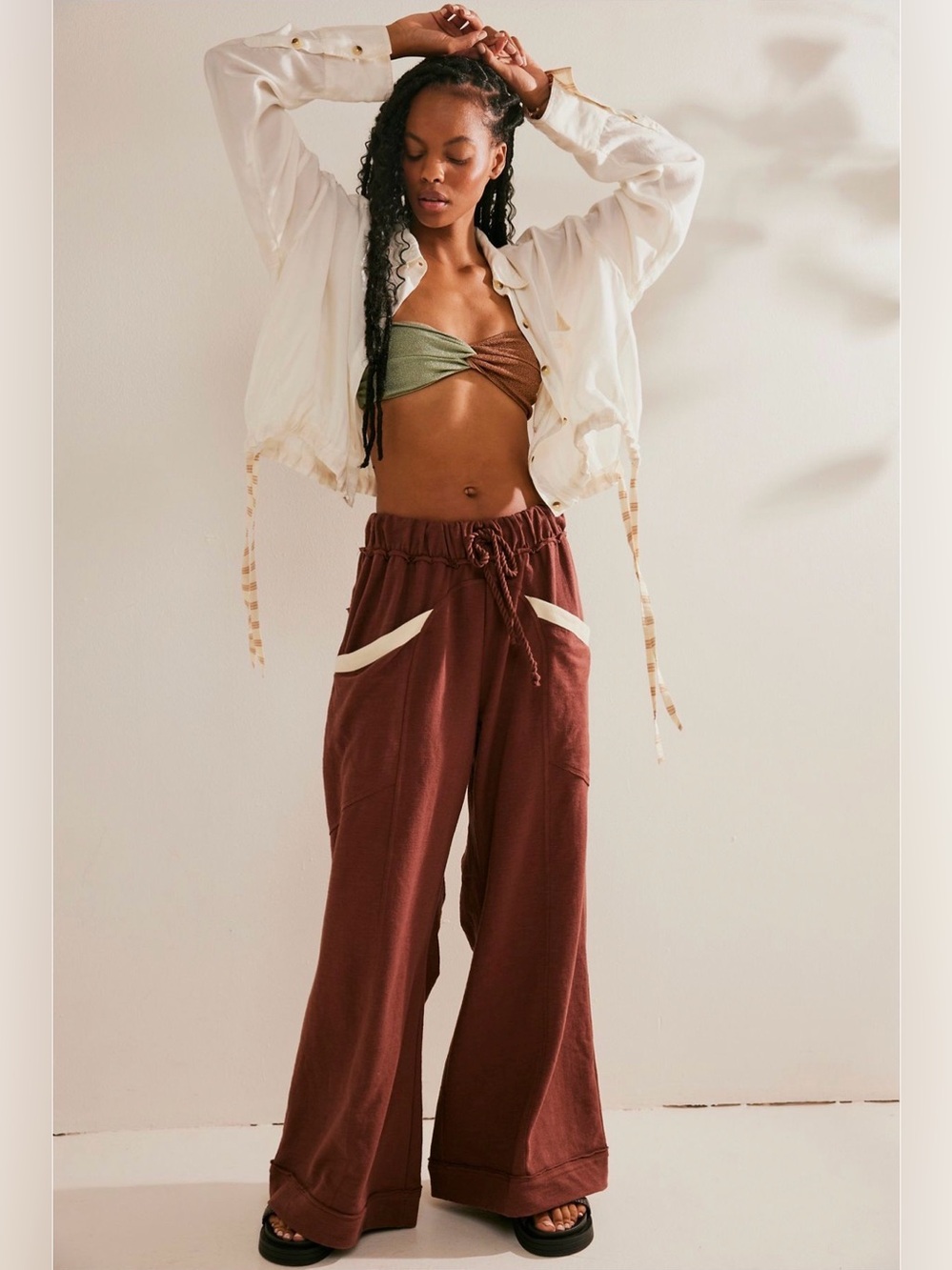 ✨NWOT Free People Sophie Pants Mink XS✨